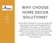 Tablet Screenshot of homedecorsolutionsinc.com